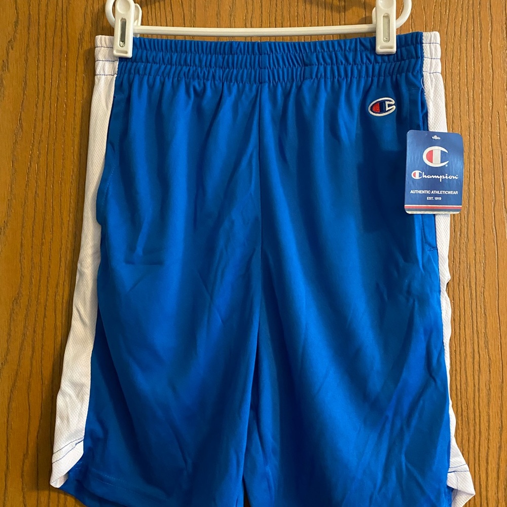 Champion Blue Athletic Shorts with Elastic Waistband